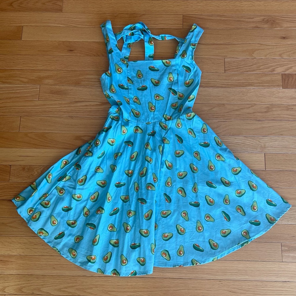 COPY - Ixia Brand Skater Dress in Avocado Print